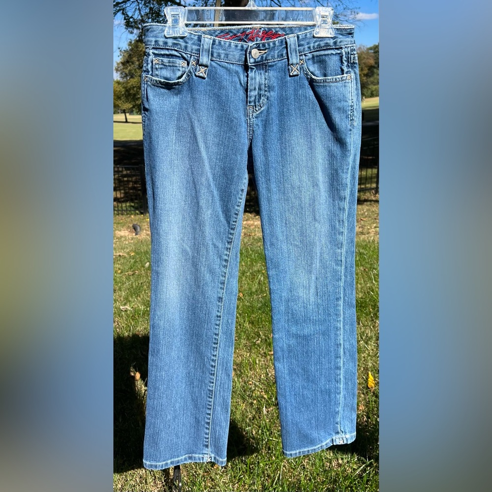 Tommy Hilfiger Classic Denim Jeans w/ Double Button Back Pockets, Size 4